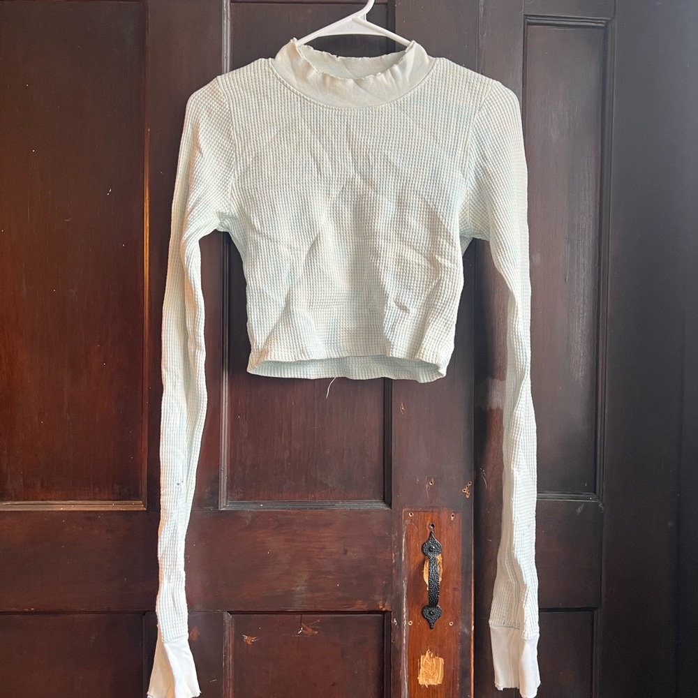 Cotton Citizen Long Sleeve Crop Top